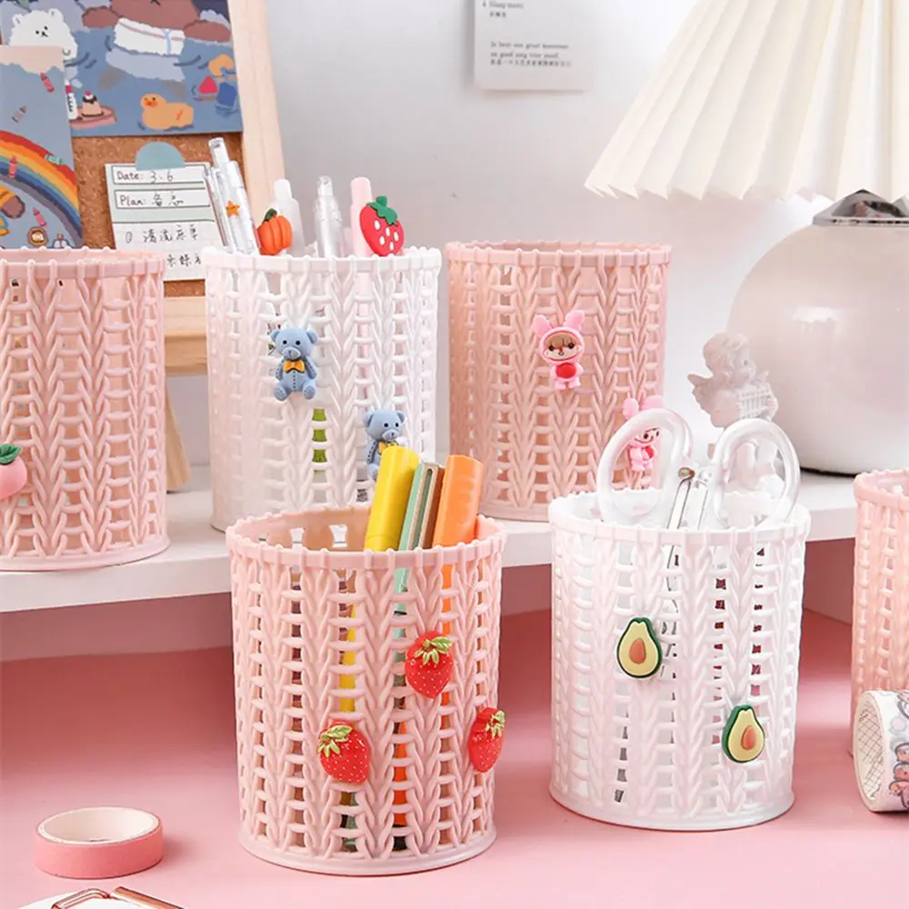 Creative Imitating Vine Pen Holders Desktop Organizer Makeup Brush Storage Pencil Cup Holder School Office Desk Accessories 1PC pen holder pen and brush holder