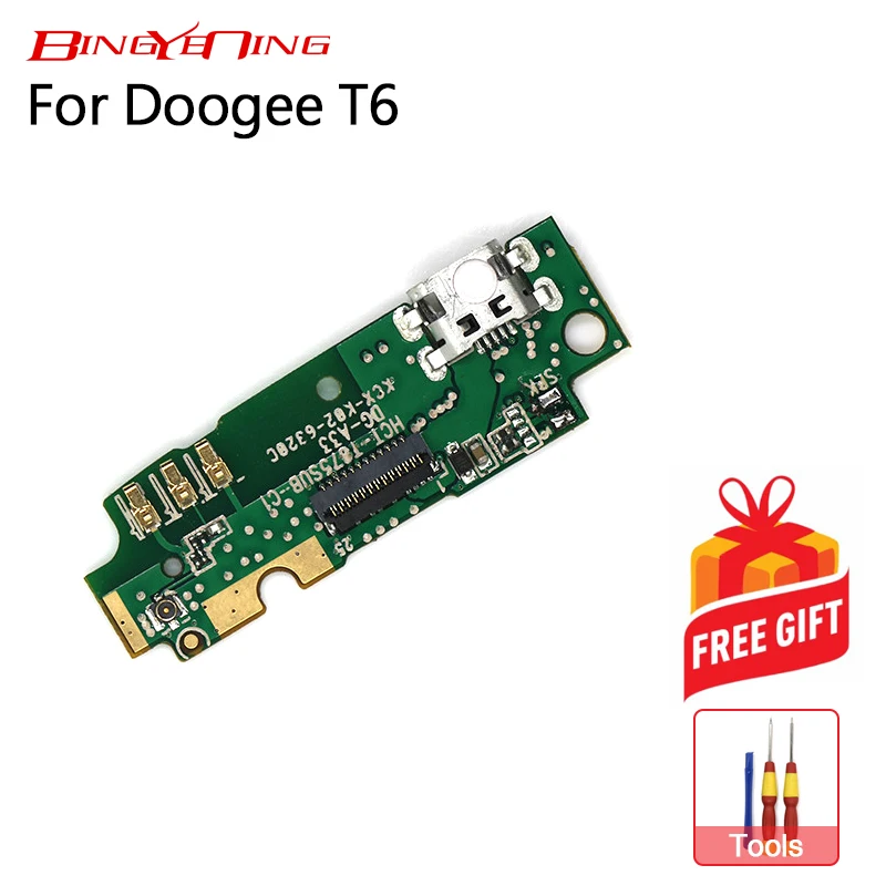 BingYeNing новинка оригинал Для Doogee T6/T6 Pro usb-штепсельная плата для зарядки гибкий