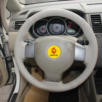 

Braid on the Steering Wheel Cover for Old Nissan Tiida funda volante for Versa Note 2004-2010 Sylphy 2006-2011 Versa 2007-2011
