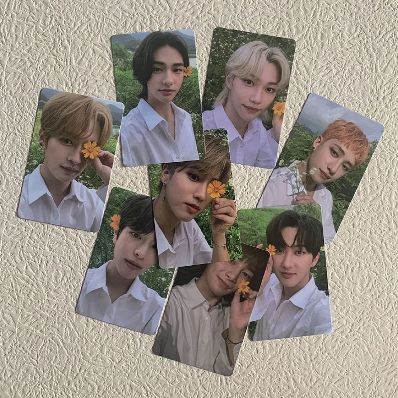 8PCS/Set Kpop STRAY KIDS Photocard Bang Chan Lee Min-Ho Photo Cards Postcard LOMO for Fans Collection Gift Accessories | Канцтовары для