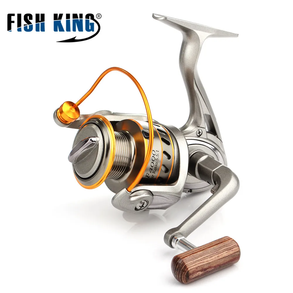 

FISH KING Full Metal Feeder Spinning Reel 7+1 bbs Carp Fishing Reels 4000 5000 6000 7000 8000 9000 10000 Spinning Trolling Reel