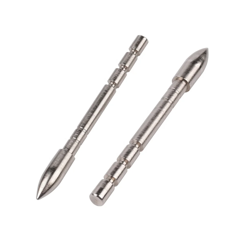 

24pcs 110 grain Steel Bullet Point Insert Arrow Tips for 4.2mm Carbon Arrow Shaft