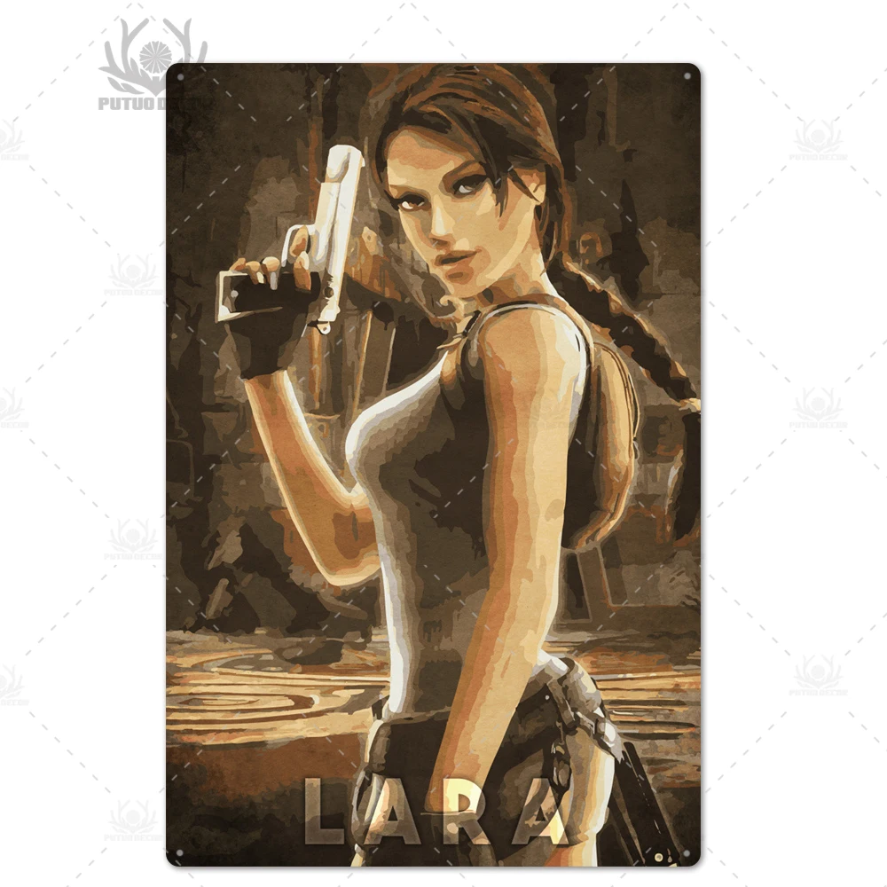 TH4522 Игровой металлический плакат, доска, металл, винтажный геймер, металлический знак, оловянный знак, Настенный декор для игровой комнаты, человек, пещера, игровой плакат - Цвет: TH4522