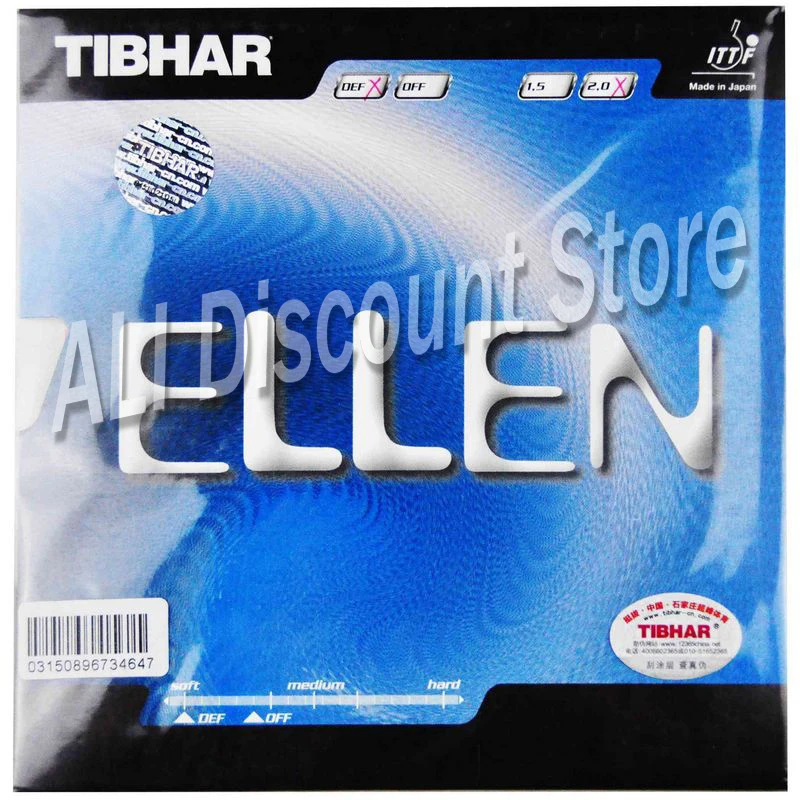 Оригинальный Tibhar Ellen Arc-proof резиновый Настольный теннис резиновая губка для