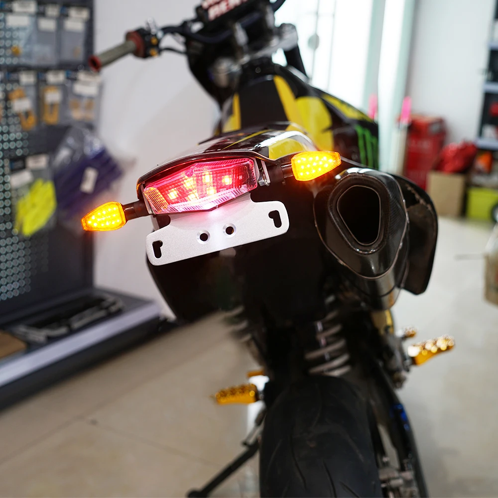 Мотоцикл задний стоп-сигнал с номерной знак рамка для SUZUKI DR-Z 400S 2000 400SM 2005- предупреждающий сигнальный свет