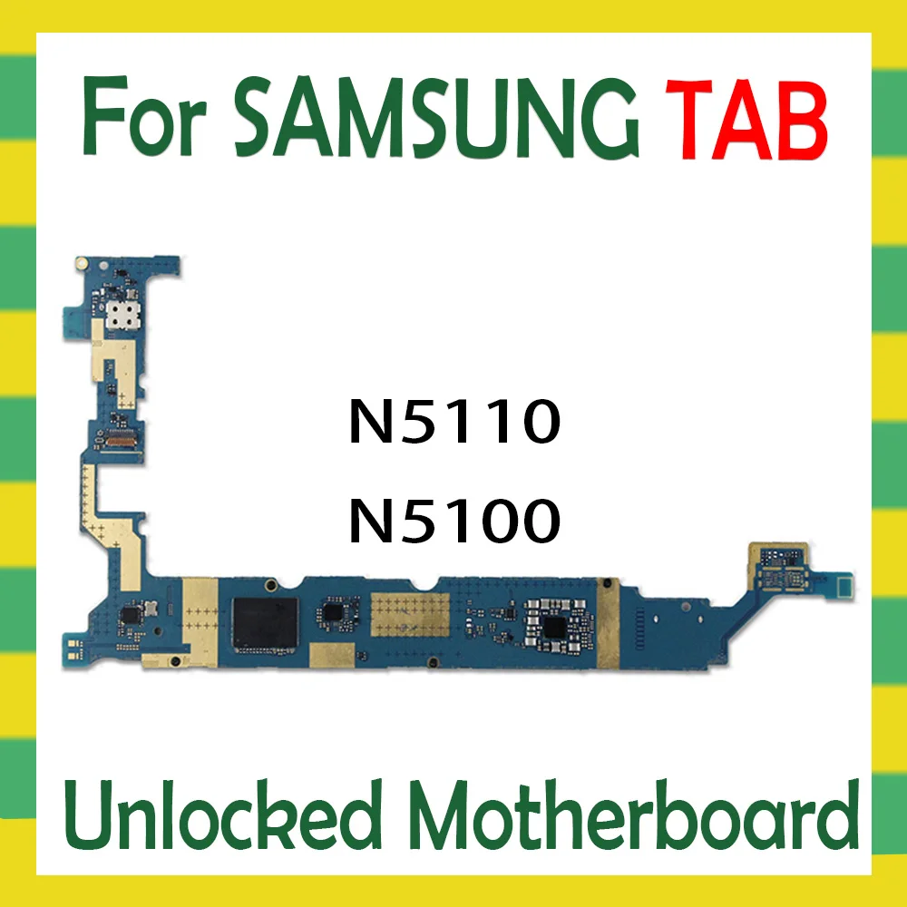 Разблокированная материнская плата для Samsung Galaxy Tab Note 8 0 N5110 N5100 WLAN 3G планшет