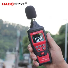 Medidor de nível de som medidor de decibel sensor de ruído hadotest ht622a indicador de medição ruído mini digital decibel monitor db registador