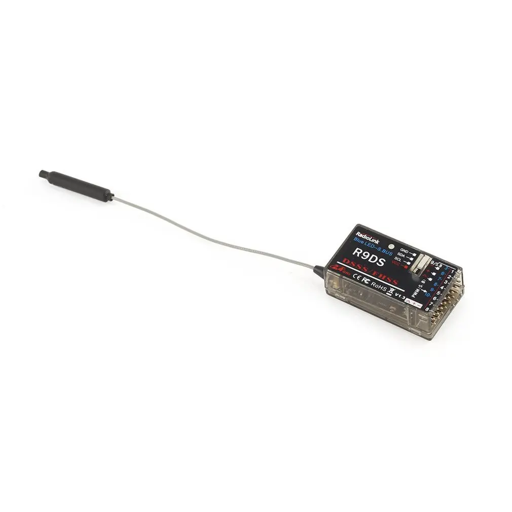 

RadioLink R9DS 2.4G 9CH Receiver Compatible AT9 AT9S AT10 AT10II Transmitter RC Airplane Multirotor Support for S-BUS