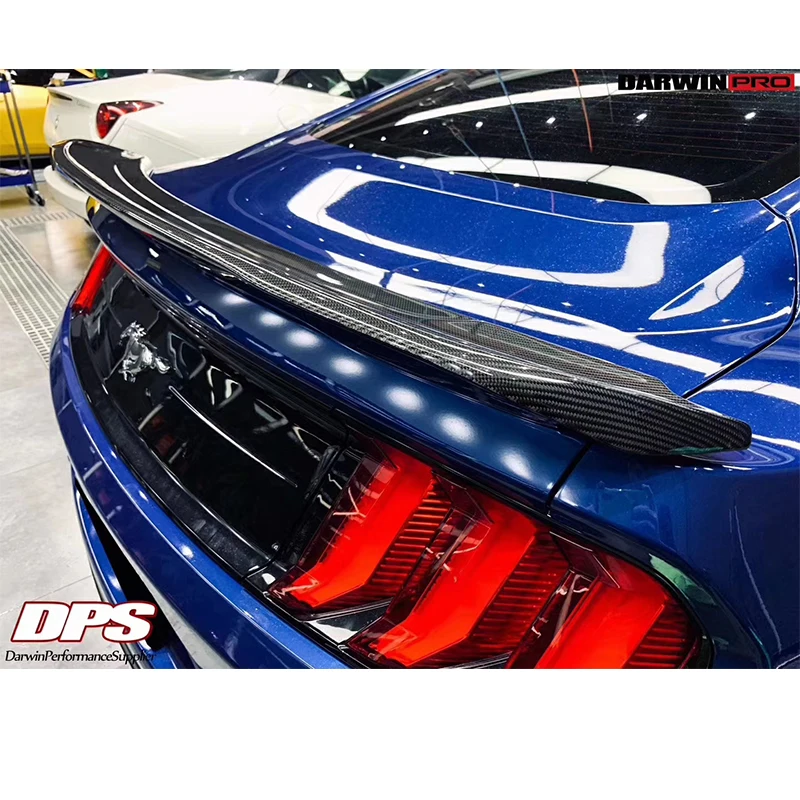 Задний спойлер из углеродного волокна для Ford Mustang GT V8 V6 Coupe GT350, стильный спойлер