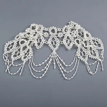 Collier ras du cou en Imitation de perles pour mariage, chaîne, châle, accessoires décoratifs à couches