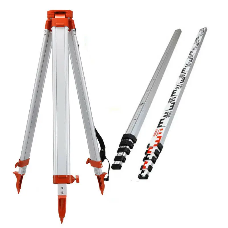 

Portable 5m Section Dumpy Rotary Laser Level + 1.65m Aluminum Tripod for Laser Levelling Construction Measuring