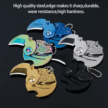 

Mini Portable Coin Knife EDC Carry Tool Small Pocket Knife Keychain Hanging Key Chain Gift Survival Outdoor Hand Tool