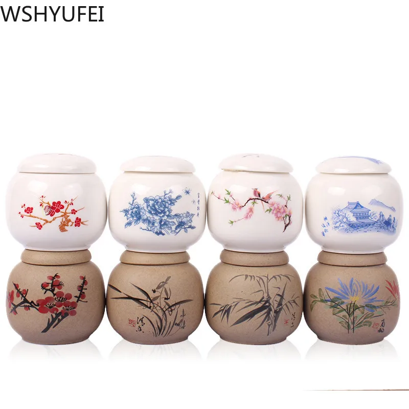WSHYUFEI Jingdezhen керамическая кухонная чайная коробка герметичная контейнер для