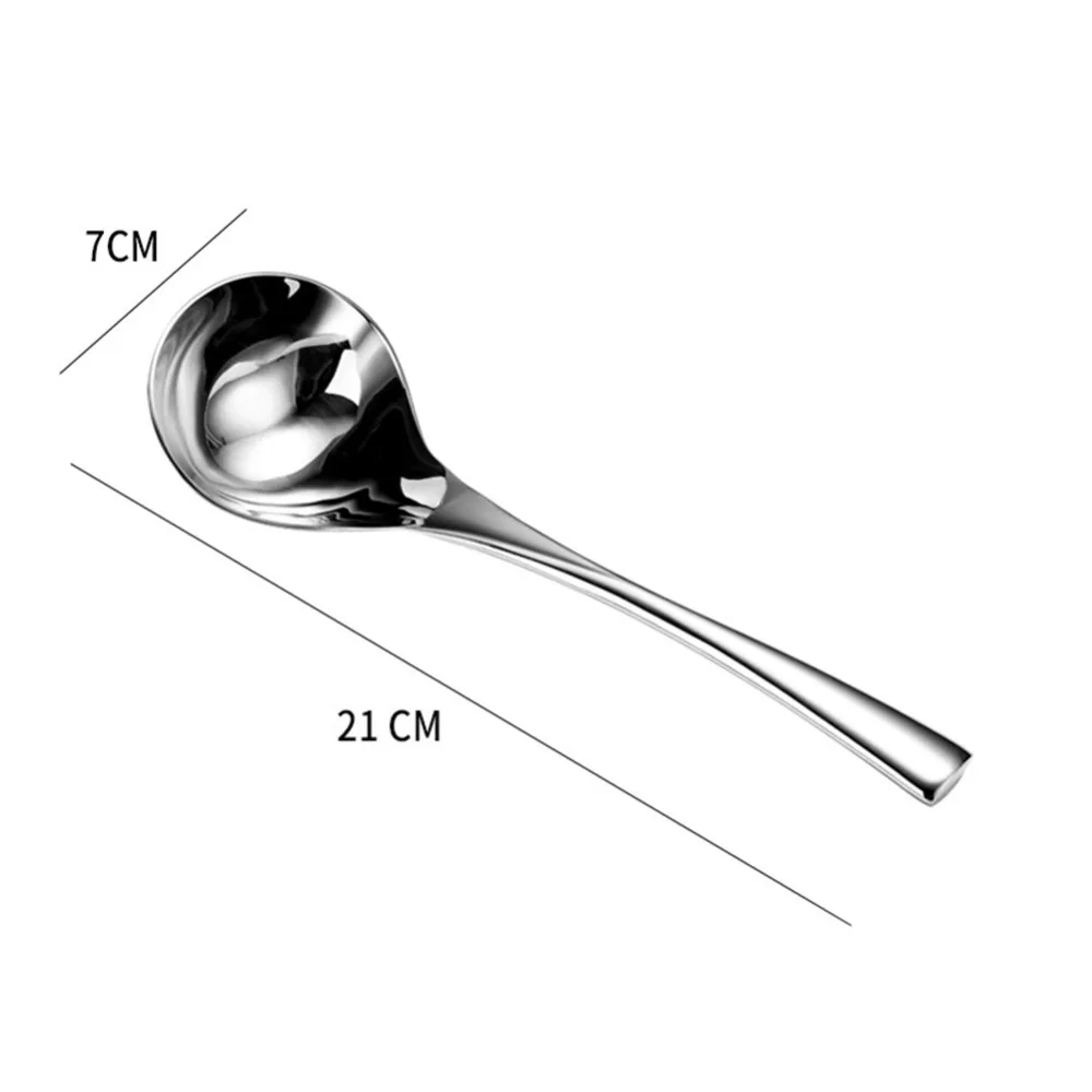 Кухонная утварь 304, ковш из нержавеющей стали, удобная ручка, ложка для супа, длинная ручка, ковш, кухонные инструменты, серебряные сервировочные ложки Thermomix