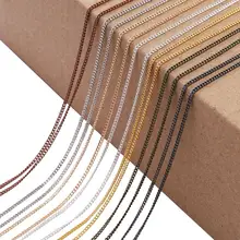 5 м/лот 1,3 1,6 2,0 2,5 мм серебряное золото цепочки для изготовления ювелирных изделий материалы ручной работы аксессуары DIY