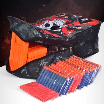 

Fashion Waterproof Wear-resistante Oxford Cloth Carry Storage Backpack Bag Pouch for Nerf Soft Bullets Shooting Games