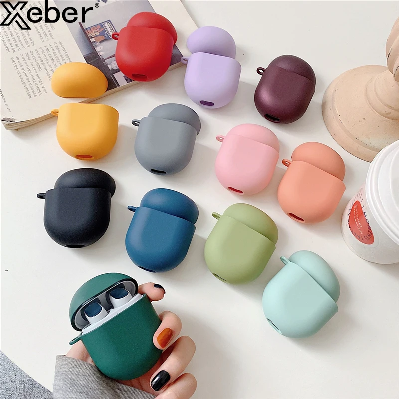 Роскошный однотонный матовый жесткий силиконовый чехол 2 в 1 для Xiaomi Airdots Pro