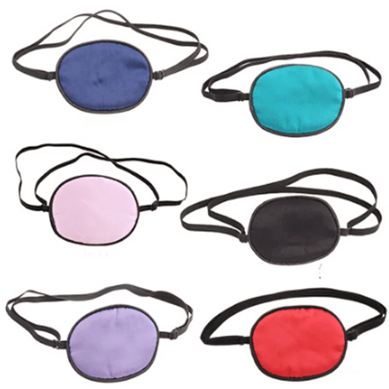 

Single-eyed Upscale Silk Sleep Eye Mask One -eyed Amblyopia trainer Eyeshade Portable Soft Eye Patch Sleeping Mask Case
