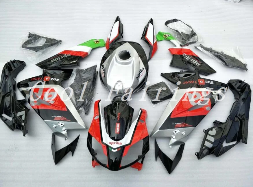 Топ литья под давлением обтекатель комплект подходит для Aprilia RS125 06 07 08 09 10 11 RS4 RSV 125 2006 2009 2011 Обтекатели набор красный серебристый черный