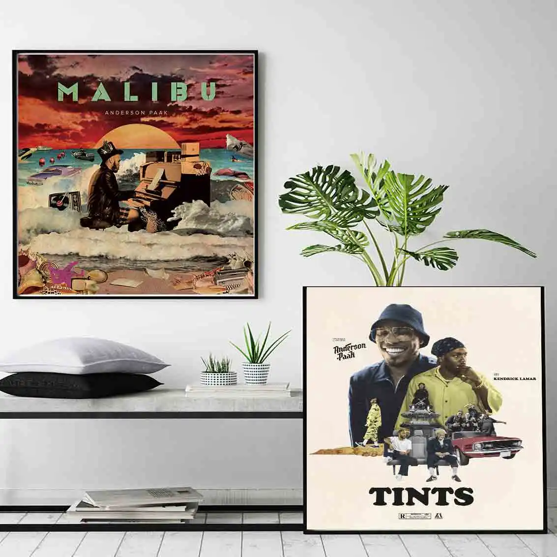 D216 Anderson Paak Kendrick Lamar Tints 2018 рэп музыка Искусство Шелковый плакат холст украшение