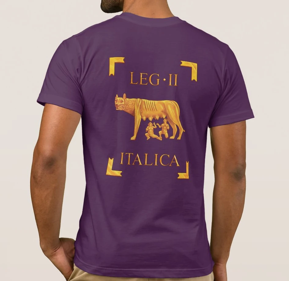 The 2nd Legion Italica With The Captioline Wolf Displayed On The Back As A Legionary Vexillum Men S T Shirt T Shirts Aliexpress The 2nd Legion Italica With The Captioline Wolf Displayed On The Back As A Legionary Vexillum Men S T Shirt T Shirts Aliexpress