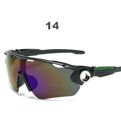 UV400 Men Cycling Sunglasses Glasses for Bicycles Brazil US Dropship Sun Glasses Women MTB Sports Goggles Skiing Bike Eyewear - Цвет: 14