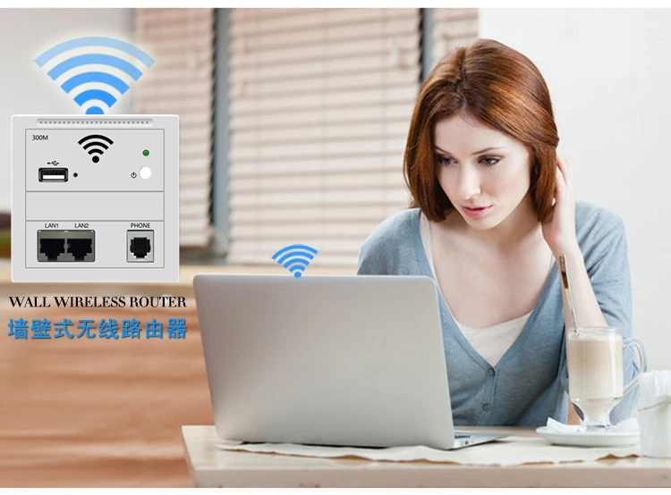 В стене точка доступа беспроводная точка доступа, маршрутизатор Wi-Fi 220 v/POE внутри помещений WiFi USB зарядка 86-панель типа маршрутизатор в стене AP