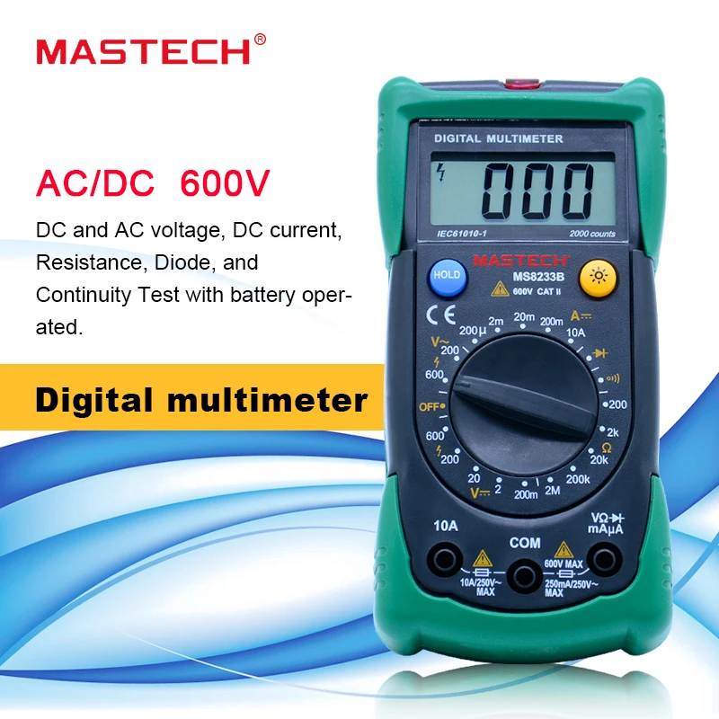 Цифровой Мультиметр MASTECH MS8233B Бесконтактный измеритель напряжения с