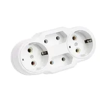 Best Price Triple Plug Protective Contact Multiple Plug Power Distribution Adapter EU to Russian Conversion Socket Best Price Triple Plug Protective Contact Multiple Plug Power Distribution Adapter EU to Russian Conversion Socket