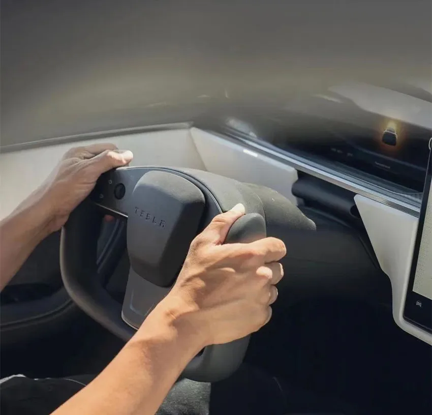 Yoke Alcantara Aroham Matte Carbon Fiber Steering Wheel For Tesla Model Y Model 3 2017 2018 2019