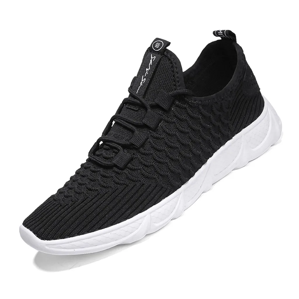 Outdoor Lightweight Sports Shoe Lace-up Sneakers Men Mesh Breathable Comfortable Sport Shoes Men Zapatos Para Correr