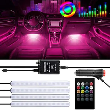 

Interior Atmosphere Lights RGB W/ Remote Control Wide Angle Lamp Bulbs