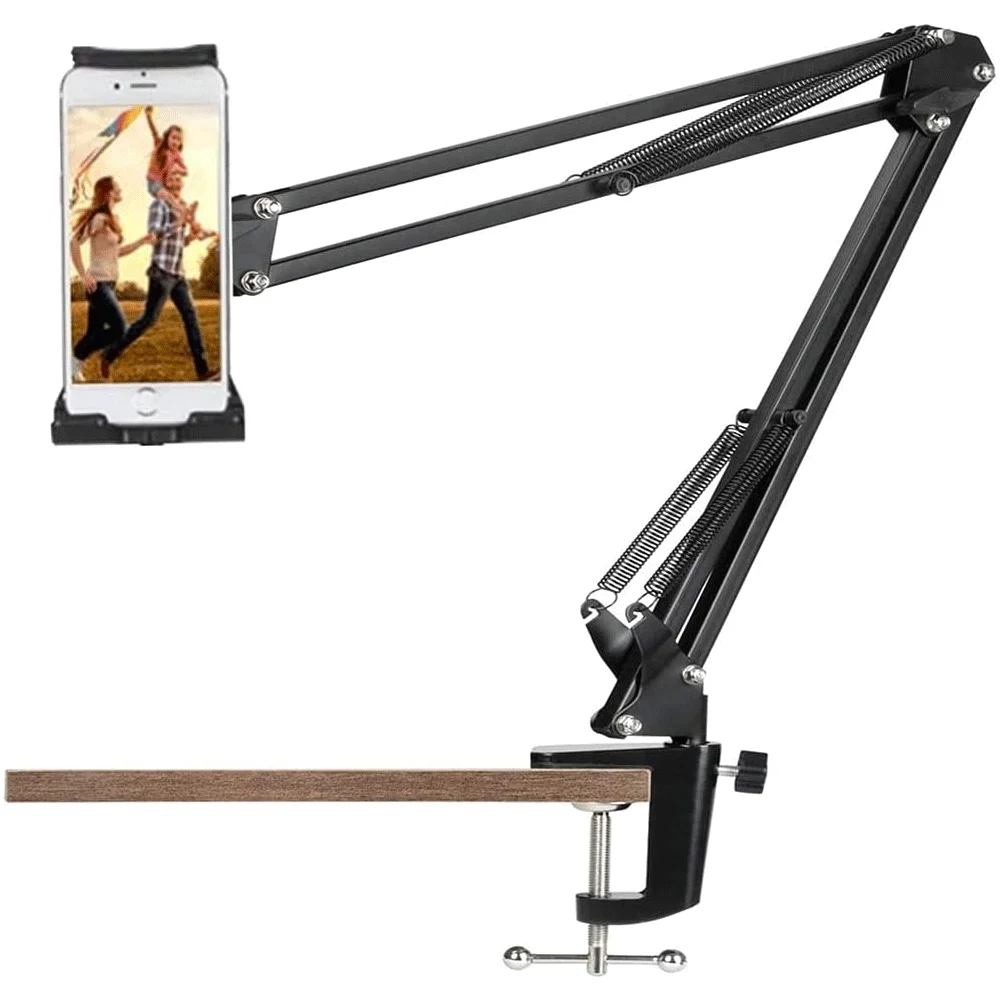 4 bis 12 Zoll Tablet Ständer Halter für iPad Pro 2 3 4 Air Mini Unterstützung Lange Arm Handy Tablet Bett/Desktop Clip Halterung – Detail 4