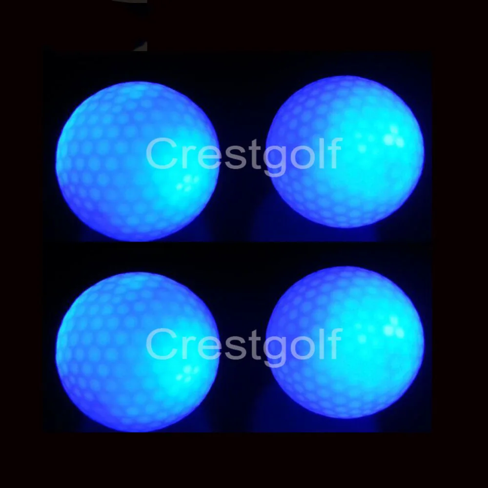 4 шт. в упаковке CRESTGOLF Hi Q USGA светодиодные мячи для гольфа ночных тренировок