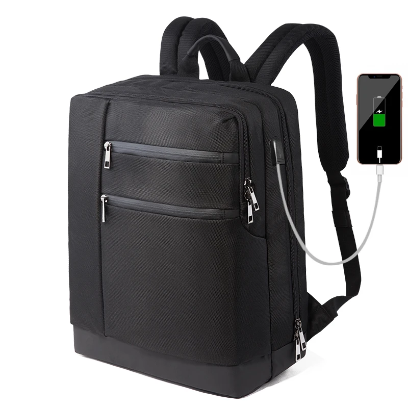

Men Business Laptop Backpack Bag for Notebook 13.3 14.1 Inch USB Charging Waterproof for Macbook air pro HP Dell Acer ASUS