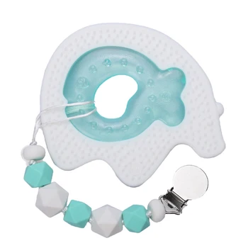 

Happy Baby silicone teether set with water and holder