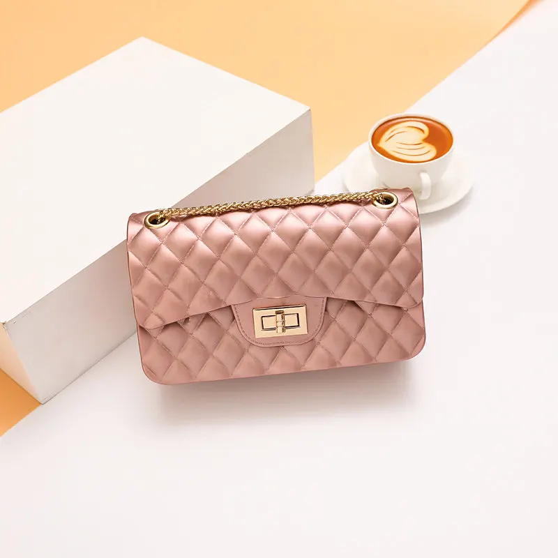 

Bag Women's 2019 New Style Fashion Korean-style Versitile Fashion Gel Bag Shoulder Rhombus Chain Bag Mini Bag