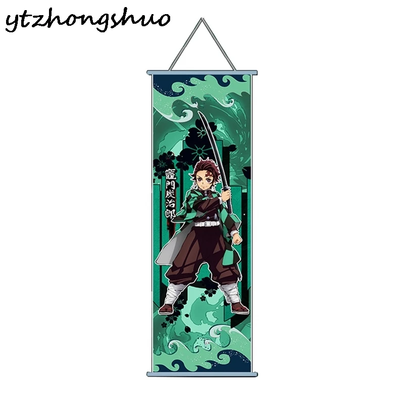 Демон убийца: Kimetsu без Yaiba Tanjirou Nezuko Аниме Манга плакат прокрутки настенные