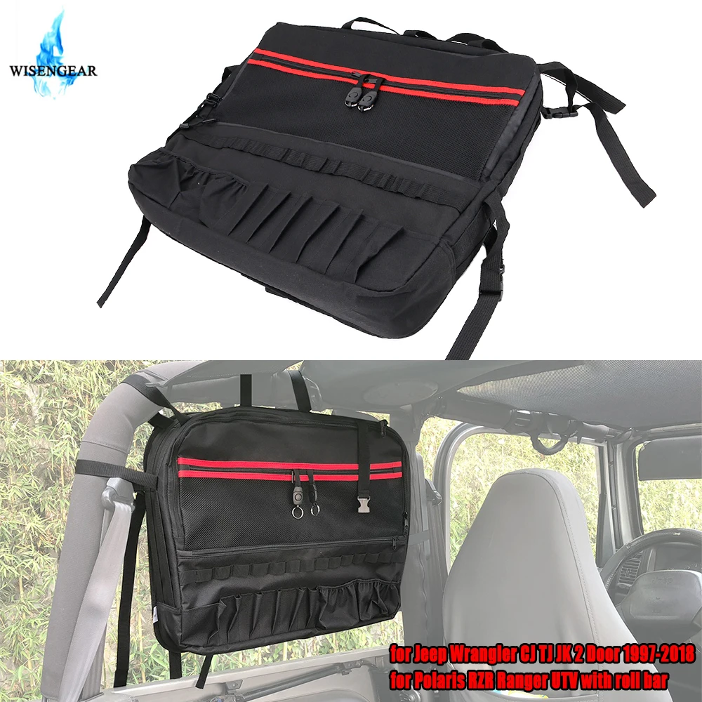 Для Jeep Wrangler JK TJ CJ 2 дверная сумка для хранения инструментов сумка для седла боковая рулонная планка с несколькими карманами грузовая сумка ... Для Jeep Wrangler JK TJ CJ 2 дверная сумка для хранения инструментов сумка для седла боковая рулонная планка с несколькими карманами грузовая сумка ...