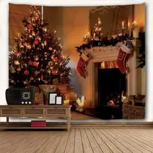 Гобеленовые гобелены, гобелены, рождественские гобелены в стиле хиппи, Рождественская елка, тканевое покрывало, коврик для йоги, домашний декор