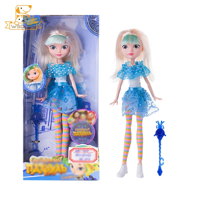 

Fantasy Girls Patrol Team Dolls Helena Valery Mary Snowy BJD Ball Jointed Body Hero Baby Toys Russian Cartoon For Children Gifts