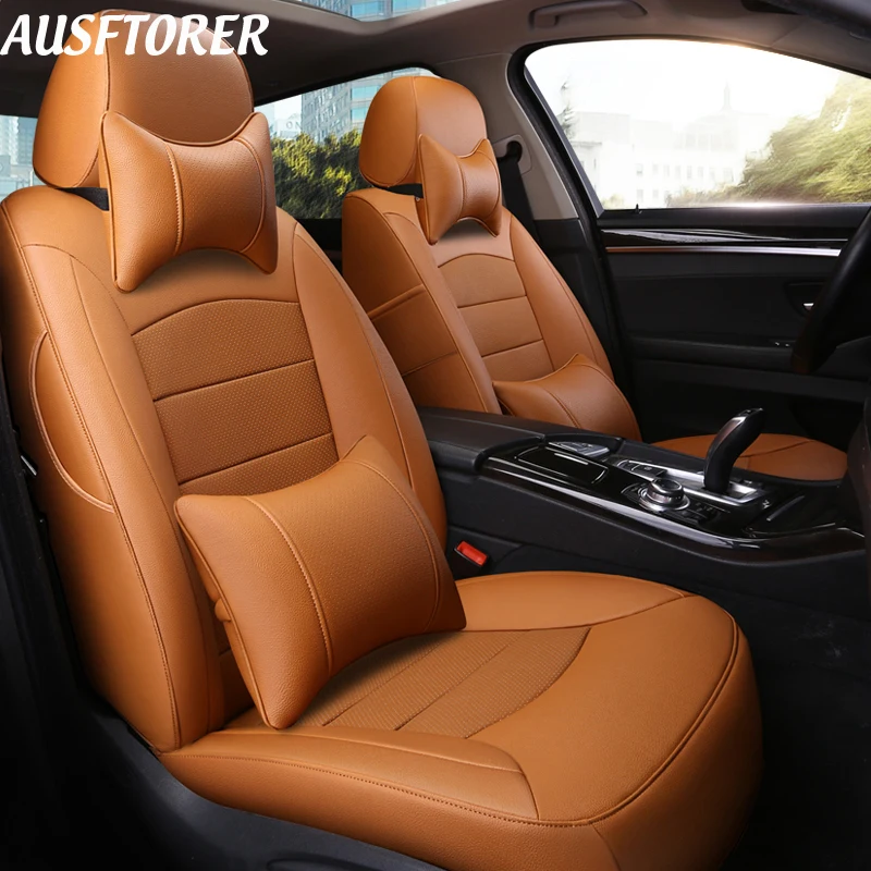 Чехлы AUSFTORER из натуральной кожи для сидений автомобиля Ford S Max 2007 чехлы на сиденья