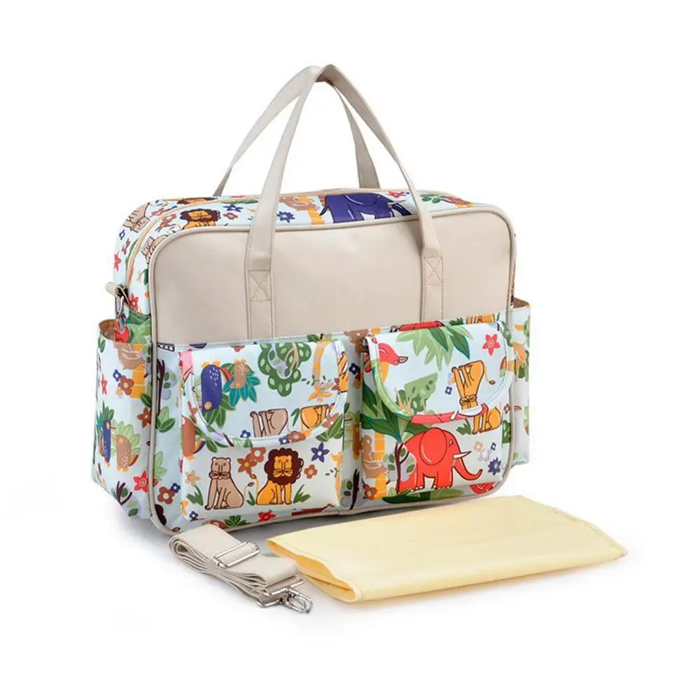 Style C Insular Mummy Diaper Bag Large Nursing Bag Travel Backpack Designer Stroller Baby Bag Baby Care Nappy Backpack bolsa maternidade - Цвет: Style C