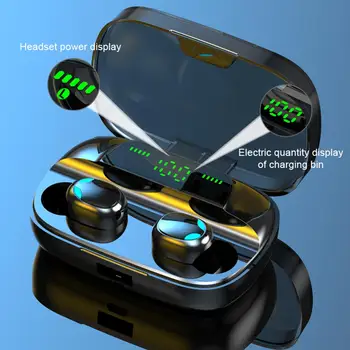 

New Bluetooth 5.0 Wireless Earphone TWS Headphones Touch Control Earbuds 9D Gaming Headset 3500mAh Power Bank For Phone Xiaomi