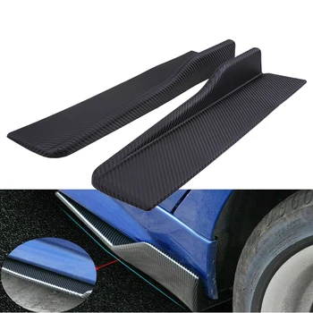 

2 Pcs Universal Imitation Carbon Fiber Car Body Side Skirt Rocker Splitters Diffuser Anti Scratch Winglets Wings Bumper 44cm
