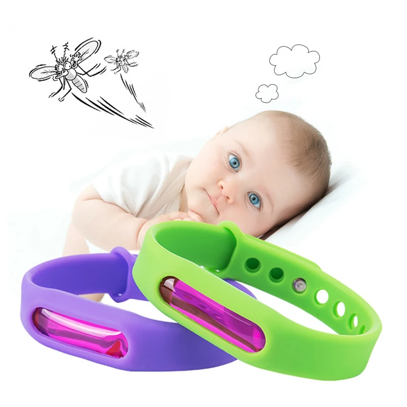 

Summer Environmental Protection Silicone Mosquito Repellent Bracelet Capsule Wristband Mosquito Killer Baby Safety Pest Reject