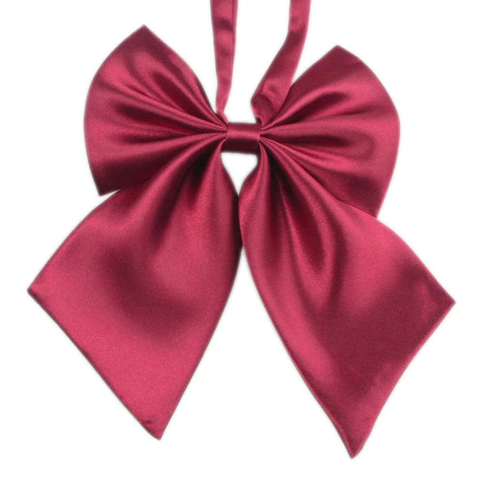 

1Piece Women Cravat Tie Red Butterfly Bow Tie Black Knot Female Girl Student Hotel Clerk Waitress Neck Wear Ribbon Ties 920