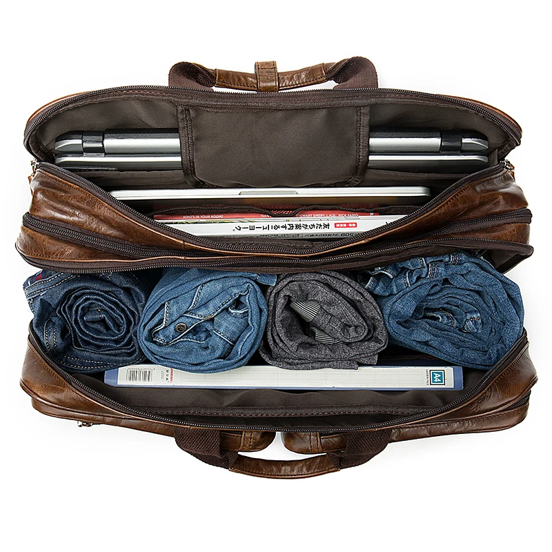 WESTAL багаж дорожные сумки для мужчин из натуральной Кожаные чемоданы и дорожные сумки ручной клади большой кожаный для уик-энда для костюм 7343