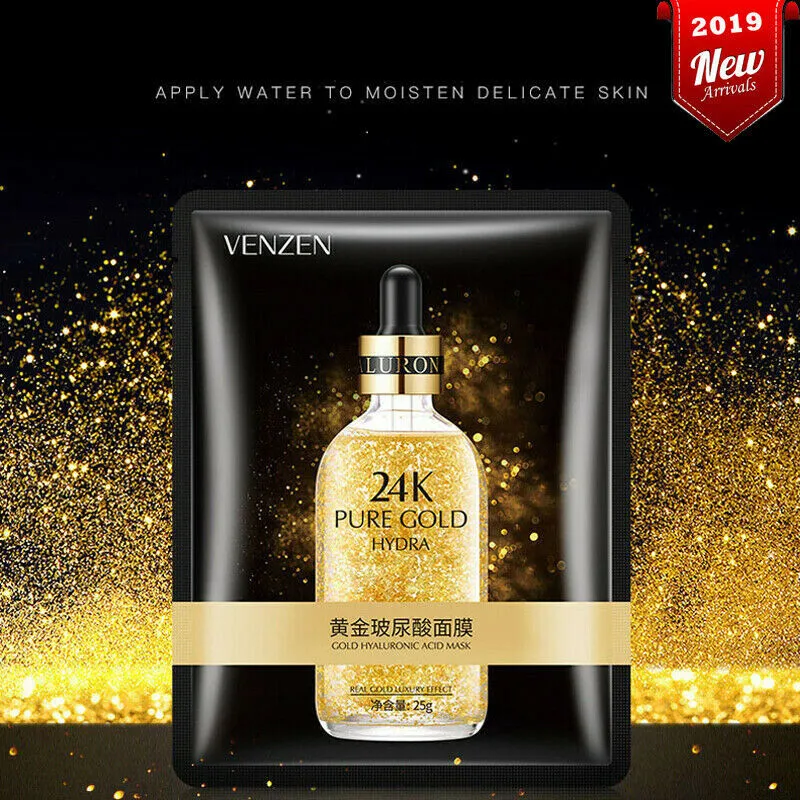 

BIOAQUA 24K Gold Essence Hyaluronic Acid Anti Aging Ultra Hydrating Essence Mask
