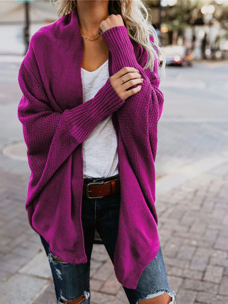 Autumn winter women cardigan jacket women 2019 long knitted sweater coat loose korean jumper ladies tops cardigan mujer DR895 (11)